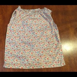 Darling Toddler Floral Peek Sleeveless Blouse